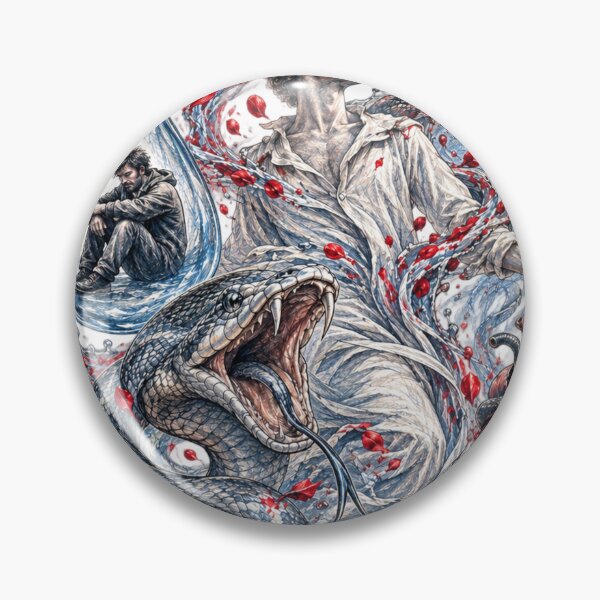 Item preview, Tears, Roses & Serpents – Surreal Emotional Art designed and sold by The Kawaii Forge.