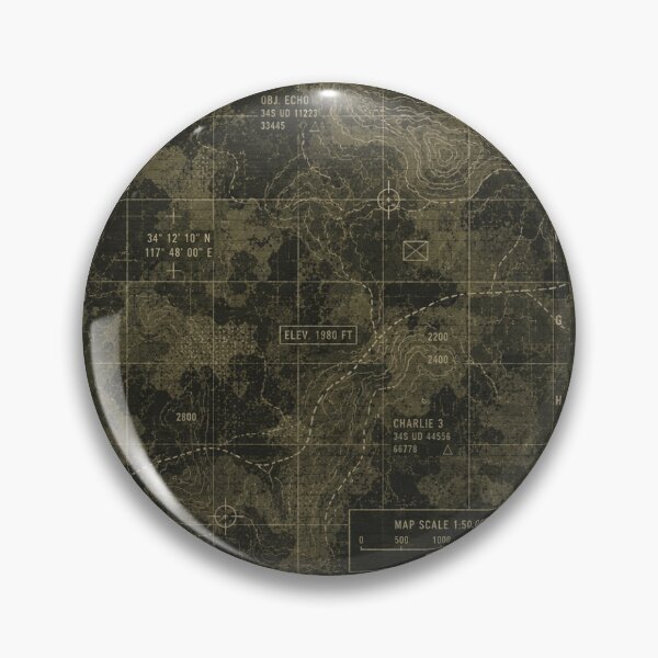 Item preview, Vintage Military Topographic Map Grid designed and sold by Military Insignia Products.