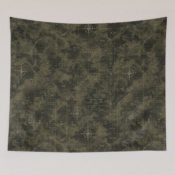 Item preview, Vintage Military Topographic Map Grid designed and sold by Military Insignia Products.