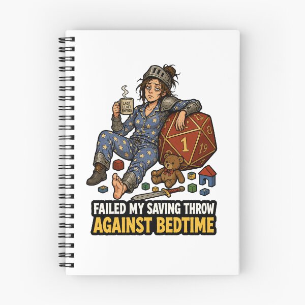 Item preview, Failed My Saving Throw Against Bedtime designed and sold by Print Loft.