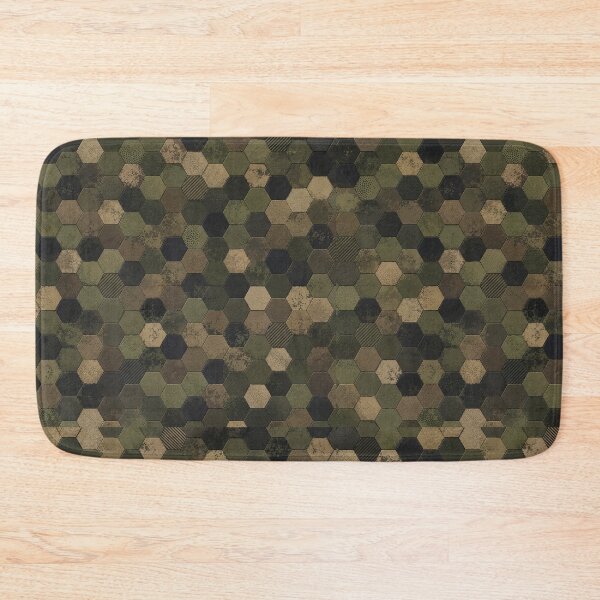 Item preview, Weathered Hexagon Camouflage Mosaic designed and sold by Military Insignia Products.