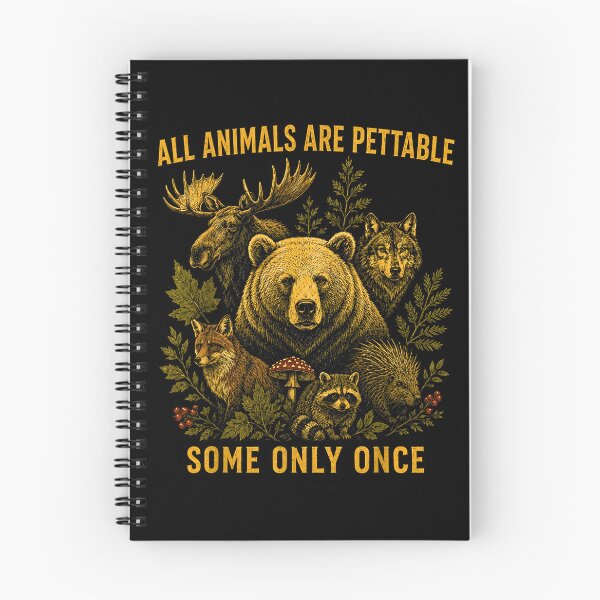 Item preview, All Animals are Pettable Some Only Once Vintage designed and sold by Rahamkshop.