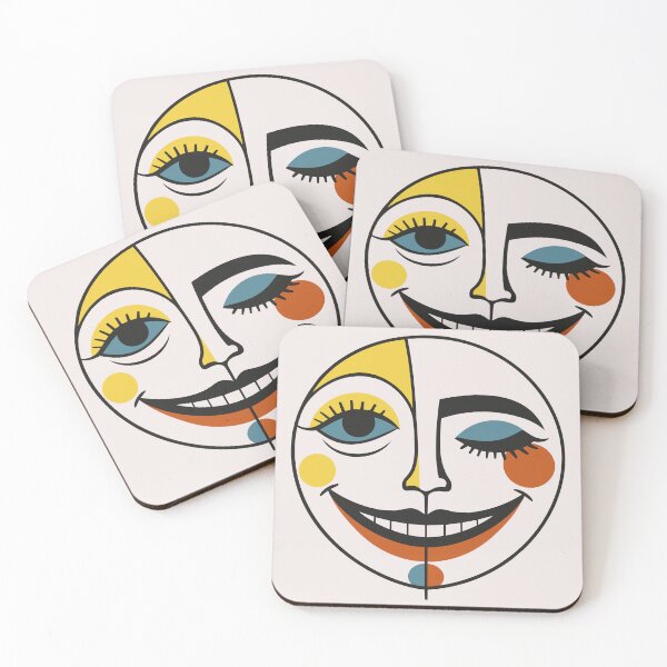 Item preview, Dual Mood Face – Playful Abstract Expression designed and sold by zoliartdesign.