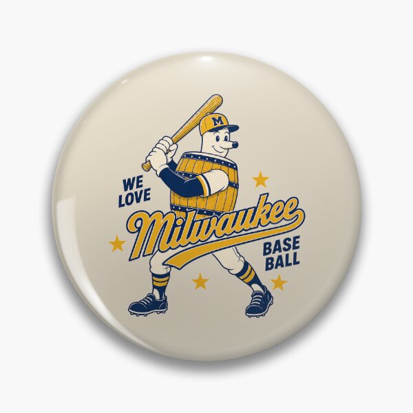 Item preview, We Love Milwaukee Baseball Barrelman designed and sold by GhostDawgs.