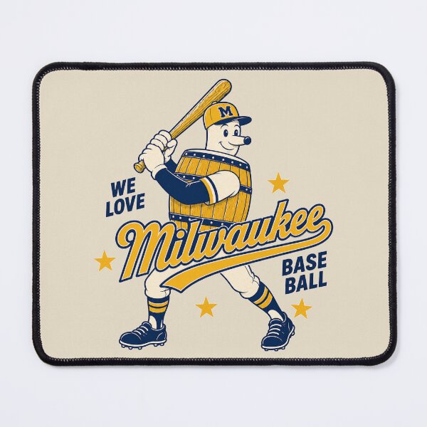 Item preview, We Love Milwaukee Baseball Barrelman designed and sold by GhostDawgs.