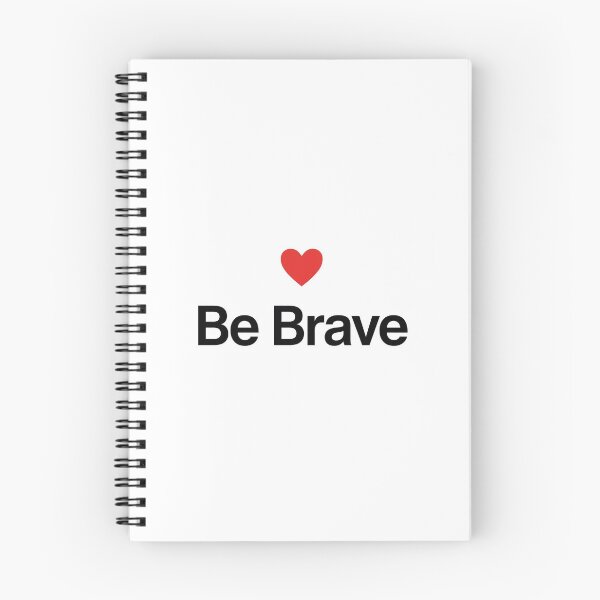 Item preview, Be Brave - Minimal Heart Motivation Quote Gift designed and sold by Softlife by Harvir.