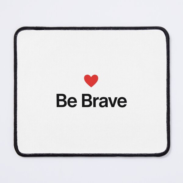 Item preview, Be Brave - Minimal Heart Motivation Quote Gift designed and sold by Softlife by Harvir.