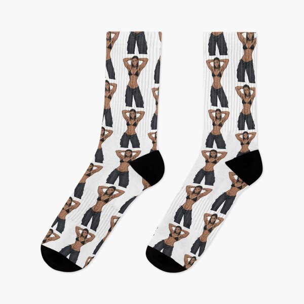 Item preview, Animated Manga art woman standing with hands behind her heads in a bikini top with unshaven underarms designed and sold by Vintage Designs +.