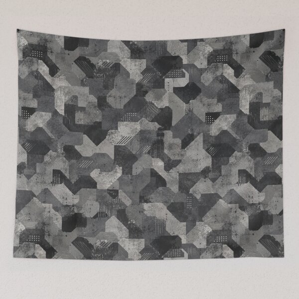 Item preview, Grayscale Geometric Urban Camo Texture designed and sold by Military Insignia Products.
