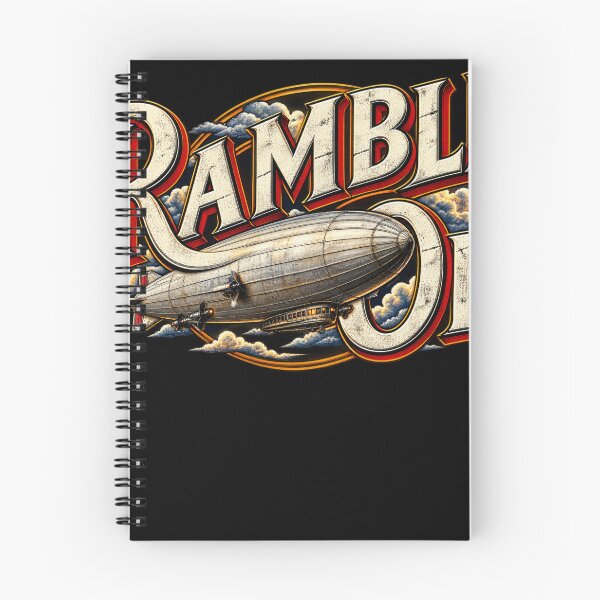 Item preview, Led Zeppelin Ramble On – Vintage Airship Rock Typography designed and sold by Artify Works.