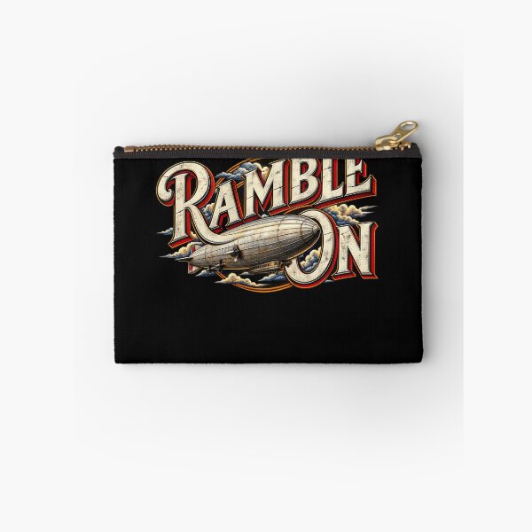 Item preview, Led Zeppelin Ramble On – Vintage Airship Rock Typography designed and sold by Artify Works.