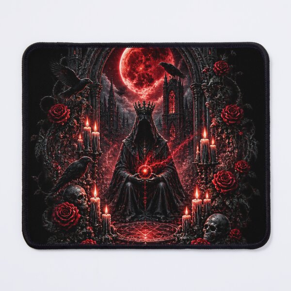Item preview, Crimson Moon Ritual – Gothic Halloween Moon & Roses Design designed and sold by Meentoos_1.