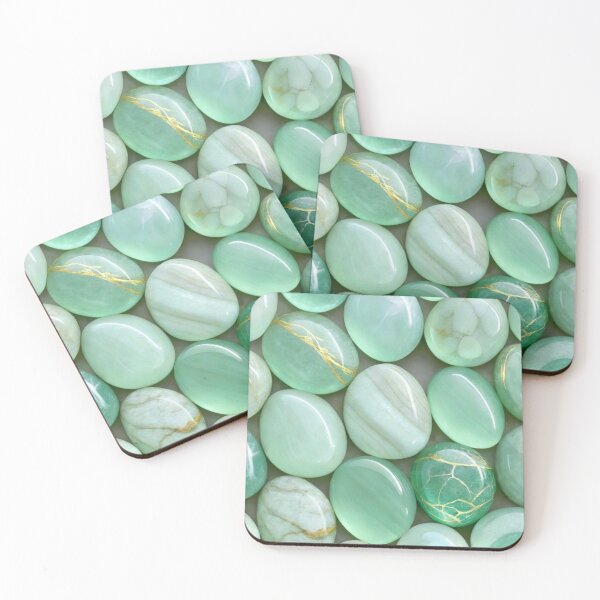 Item preview, Green Jade Crystals Pattern designed and sold by GeminiArts Studio .