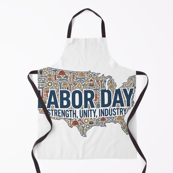 Item preview, abor Day USA - Strength, Unity, Industry Badge designed and sold by IRArtStudio.