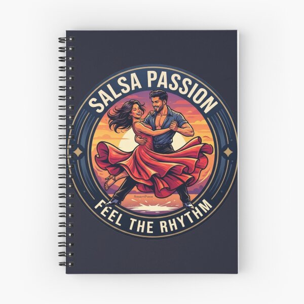 Item preview, Salsa Passion Feel the Rhythm – Retro Luxury Dance Couple, Vintage Golden Sunset Circle Emblem, Sensual Latin Dancers Apparel Graphic Sticker designed and sold by SmartPuns.
