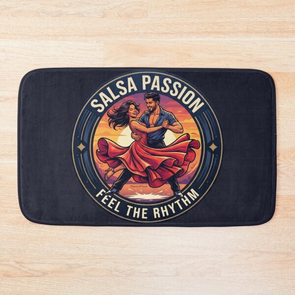 Item preview, Salsa Passion Feel the Rhythm – Retro Luxury Dance Couple, Vintage Golden Sunset Circle Emblem, Sensual Latin Dancers Apparel Graphic Sticker designed and sold by SmartPuns.