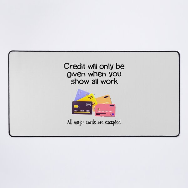 Item preview, Amusing Teacher's Rule for Credit Score. designed and sold by MPC-Mince-Pies.