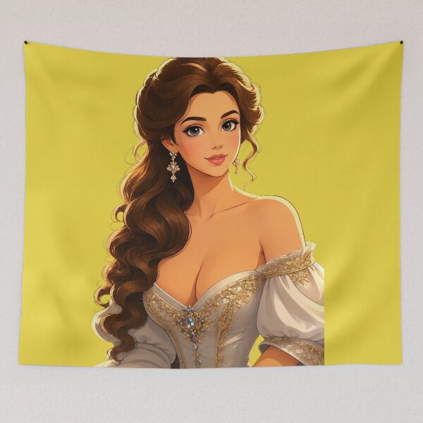 Item preview, Elegant Brunette Woman Portrait – Romantic Feminine Art designed and sold by GRFORA.