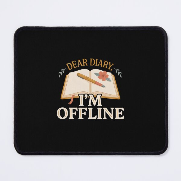 Item preview, Dear Diary I'm Offline T Shirt, Journaling Shirt, Gift for Journal Lovers, Analog Lifestyle Tee designed and sold by Daily Mood Tees.