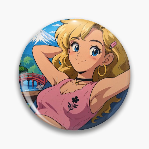 Item preview, Cute anime manga girl reclining with a cup of coffee designed and sold by Vintage Designs +.