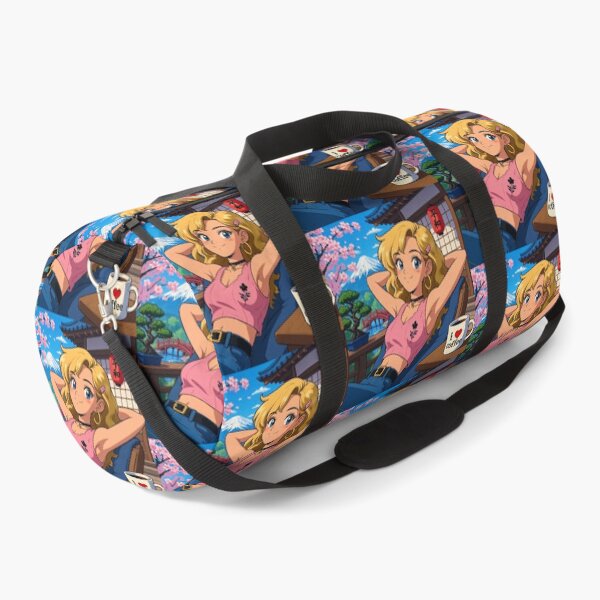 Item preview, Cute anime manga girl reclining with a cup of coffee designed and sold by Vintage Designs +.