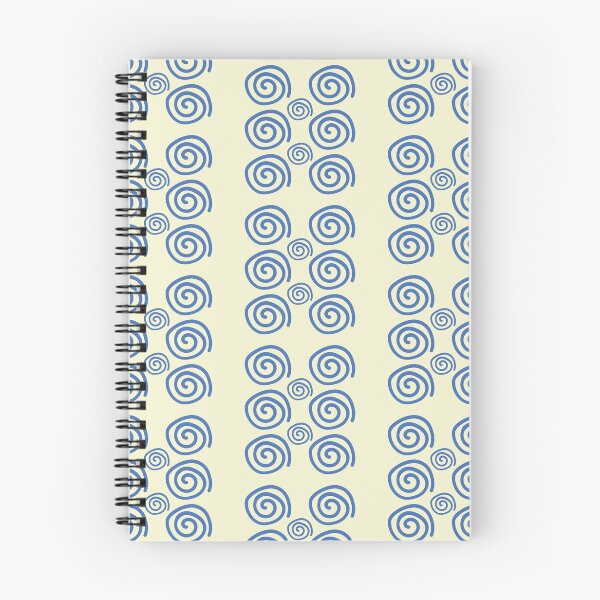Item preview, "Blue Spirals Abstract Geometric Pattern" designed and sold by ArtwithRabbit.