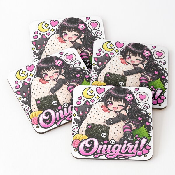 Item preview, Goth Food Gremlin Loves Onigiri designed and sold by AnnekeJordaan.