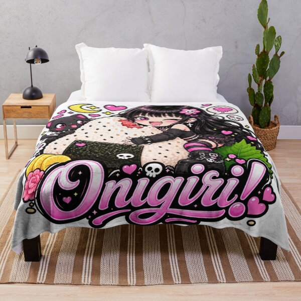 Item preview, Goth Food Gremlin Loves Onigiri designed and sold by AnnekeJordaan.