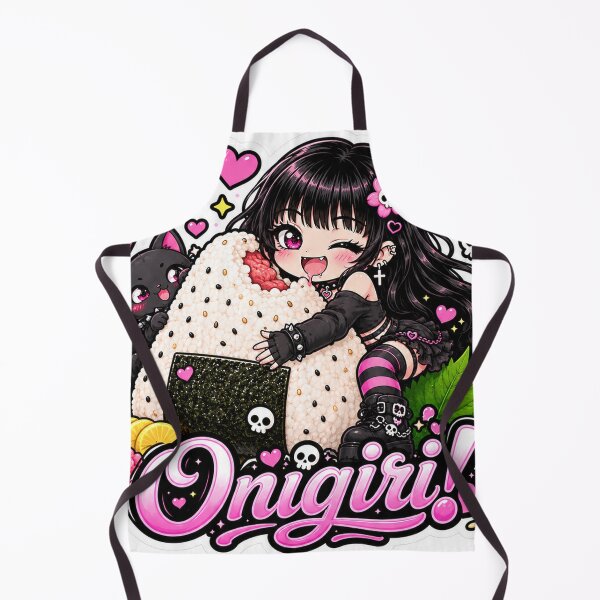 Item preview, Goth Food Gremlin Loves Onigiri designed and sold by AnnekeJordaan.