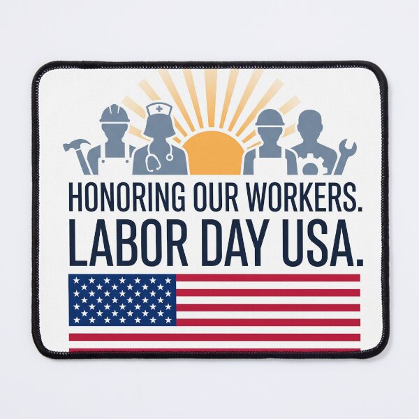 Item preview, American Workforce Labor Day USA Essential Workers designed and sold by IRArtStudio.