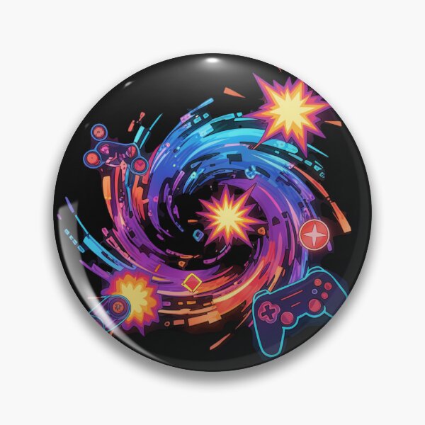 Item preview, Gaming Vortex – Colorful Controller Explosion designed and sold by Revyra Design .