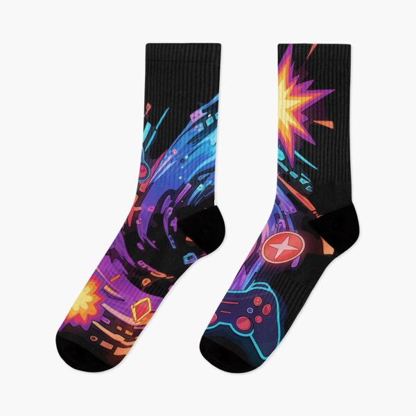 Item preview, Gaming Vortex – Colorful Controller Explosion designed and sold by Revyra Design .