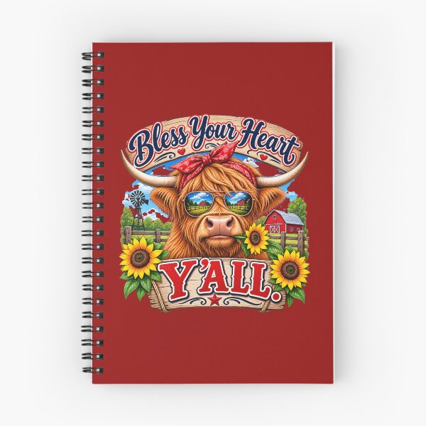 Item preview, Bless Your Heart Y'All - Bull with Sunglasses designed and sold by Sonofwilliam.