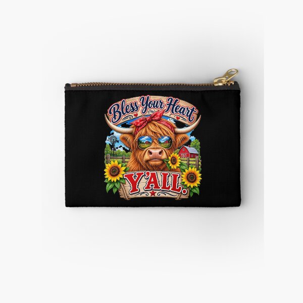 Item preview, Bless Your Heart Y'All - Bull with Sunglasses designed and sold by Sonofwilliam.