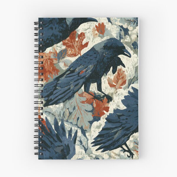 Item preview, Rustic Ravens & Autumn Oak Leaves Tapestry designed and sold by TJ Art and Camera.