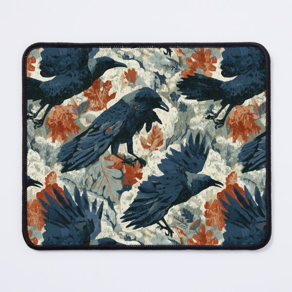Item preview, Rustic Ravens & Autumn Oak Leaves Tapestry designed and sold by TJ Art and Camera.