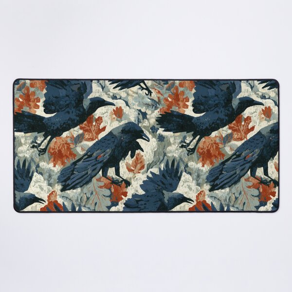 Item preview, Rustic Ravens & Autumn Oak Leaves Tapestry designed and sold by TJ Art and Camera.