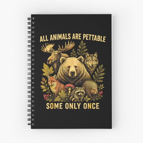 Item preview, All Animals are Pettable Some Only Once Vintage designed and sold by Rahamkshop.