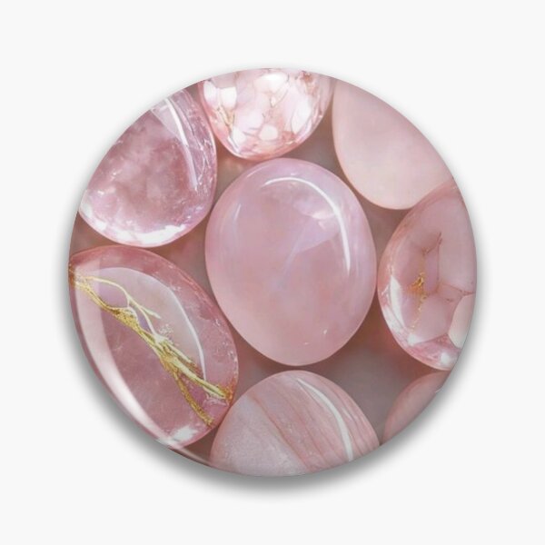 Item preview, Pink Rose Quartz Crystals Pattern designed and sold by GeminiArts Studio .