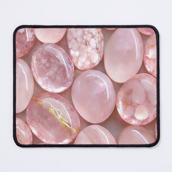 Item preview, Pink Rose Quartz Crystals Pattern designed and sold by GeminiArts Studio .