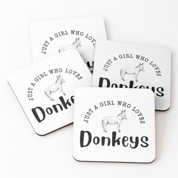 Item preview, Just a Girl Who Loves Donkeys Farm Lover Gift for Women designed and sold by ScienceCorner.
