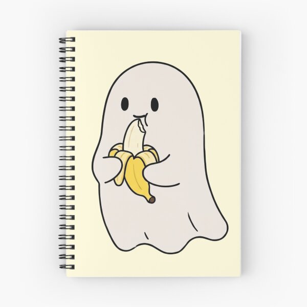 Item preview, Cute Ghost Eating Banana designed and sold by LuloCreative.