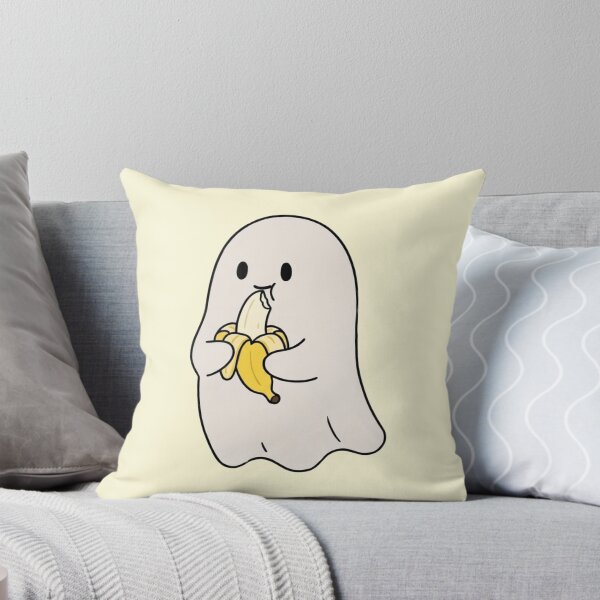 Item preview, Cute Ghost Eating Banana designed and sold by LuloCreative.
