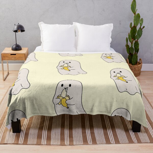 Item preview, Cute Ghost Eating Banana designed and sold by LuloCreative.