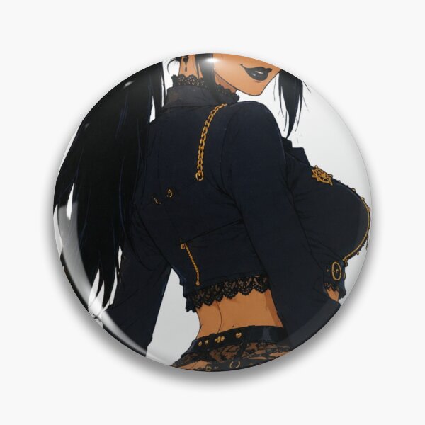Item preview, Goth Cat Girl Retro Pin Up - Vintage Cel Shaded Anime Art designed and sold by  Hollow Moon Studios..