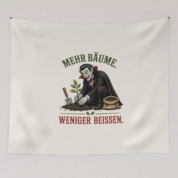 Item preview, Funny Eco Vampire Planting Tree – Mehr Bäume Weniger Beißen designed and sold by Alpine-Ink.