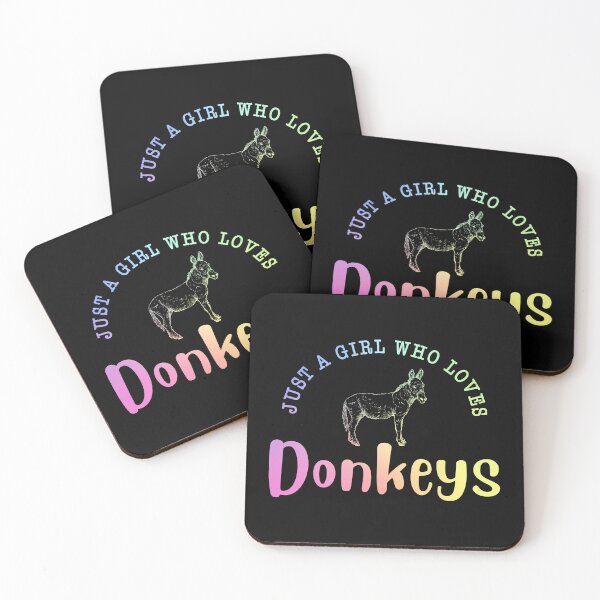 Item preview, Just a Girl Who Loves Donkeys Farm Lover Gift for Women designed and sold by ScienceCorner.