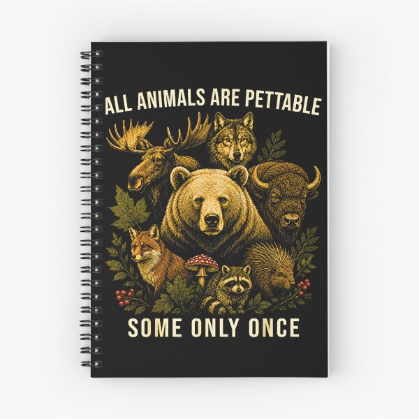 Item preview, All Animals are Pettable Some Only Once Vintage designed and sold by Rahamkshop.