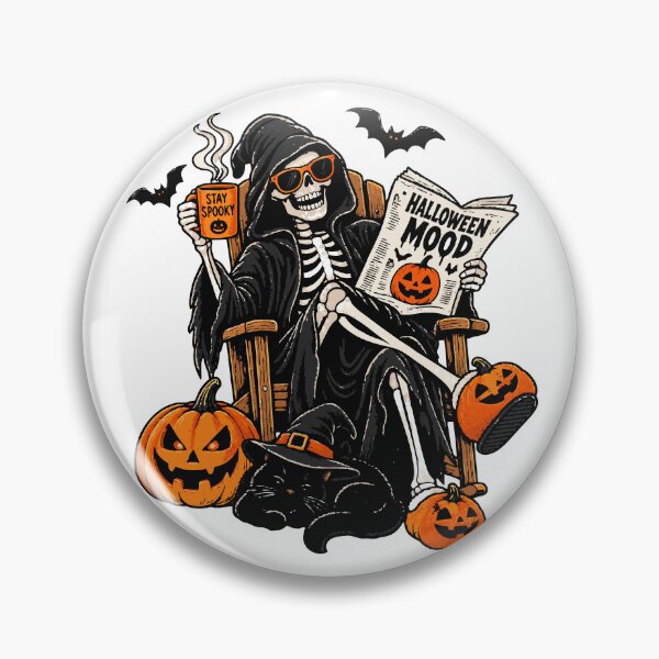 Item preview, Halloween Mood Grim Reaper Funny Spooky Season designed and sold by Sunday.Supply.