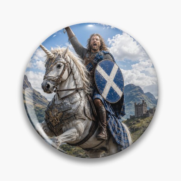 Item preview, Scottish Warrior On A Unicorn designed and sold by PeelieWallies.